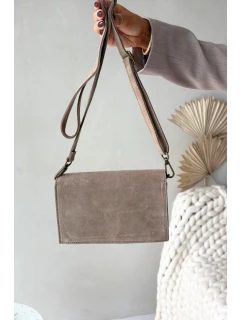 Dámská kabelka z přírodního semiše Mirine – béžová