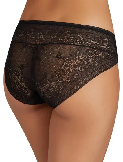 Kalhotky midi 19671 černá - Ysabel Mora