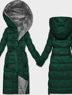 Tmavě oboustranná zimní bunda s páskem model 21753511 - MINORITY