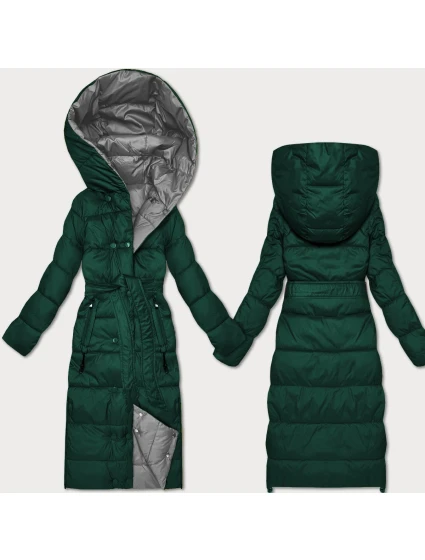 Tmavě oboustranná zimní bunda s páskem model 21753511 - MINORITY