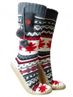 GLOVII POWER BANK VYHŘÍVANÉ PANTOFLE VELIKOST UNI (36-43), NORSKÝ DESIGN, BATERIE A NABÍJECÍ KABEL V BALENÍ, GOBM