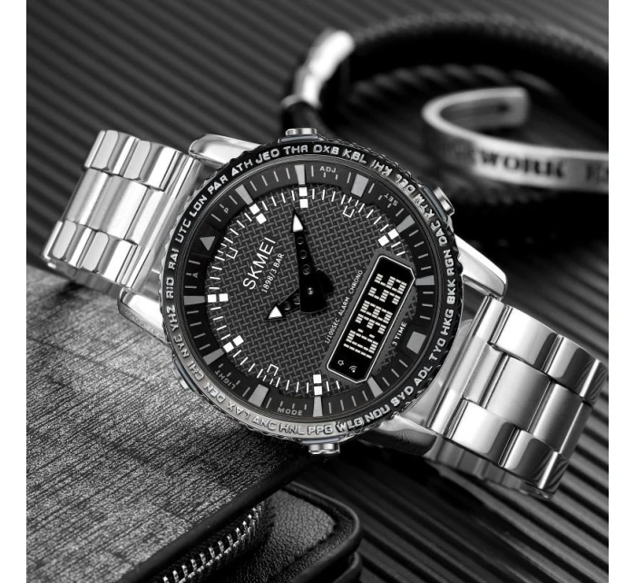 Pánské hodinky Skmei 1898SIBK + BOX Pánské hodinky Skmei 1898SIBK + BOX
