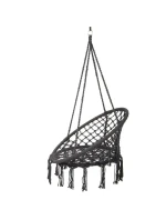 Závěsné sedadlo DRAGON HAMMOCK 80x60 cm tmavě šedé barvy