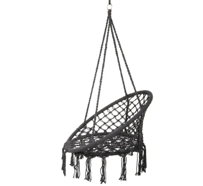 Závěsné sedadlo DRAGON HAMMOCK 80x60 cm tmavě šedé barvy