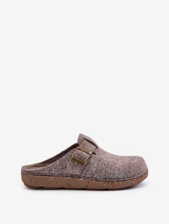 Pánské Pantofle S Přezkou Pantofle Béžové model 21677471 - Inblu