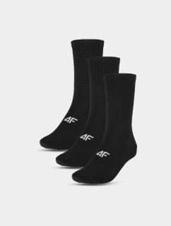 Pánské ponožky casual nad kotník (3pack) 4F - černé