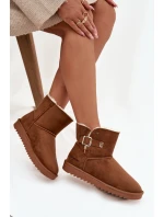 Dámské sněhule Wrangler se sponou – camel Dámské sněhule Wrangler se sponou – camel