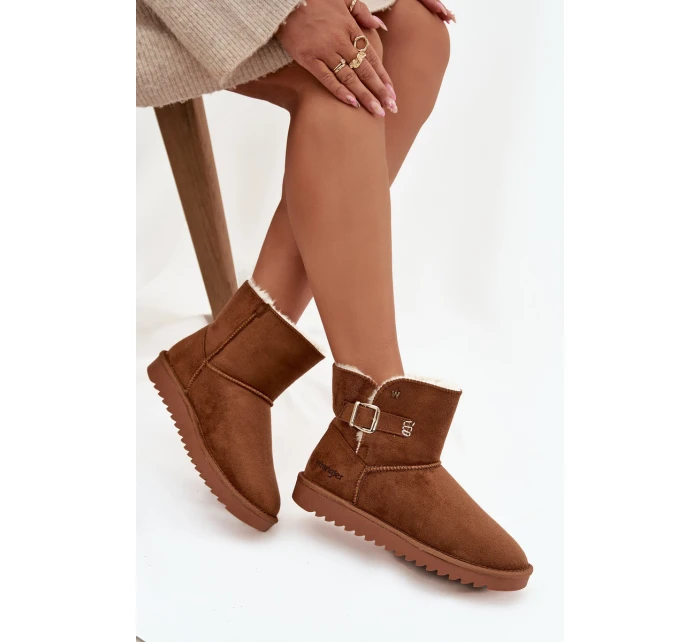 Dámské sněhule Wrangler se sponou – camel Dámské sněhule Wrangler se sponou – camel