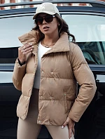 Dámská prošívaná zimní bunda LARO béžová FashionStreet TY4582