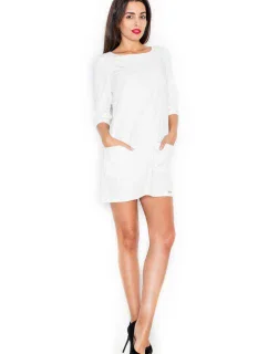 Dámské šaty ecru model 4485744 - Katrus