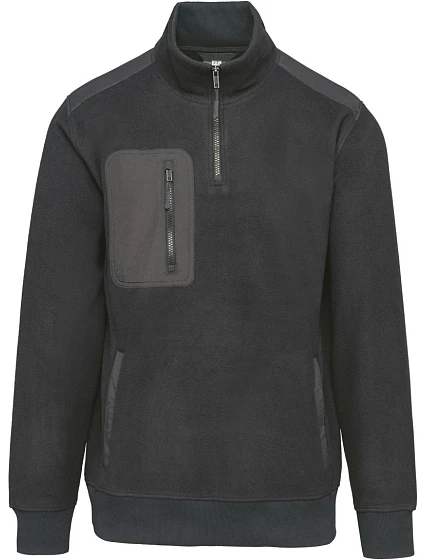 WK WK 905 Pracovní fleecová mikina s 1/4 zipem 20.W905 dark grey WK WK 905 Pracovní fleecová mikina s 1/4 zipem 20.W905 dark grey