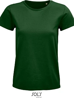 SOL'S Pioneer Women Dámské tričko z bio bavlny 25.3579 bottle green