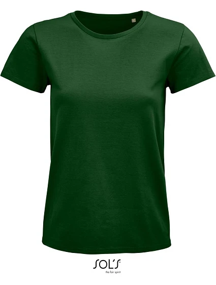 SOL'S Pioneer Women Dámské tričko z bio bavlny 25.3579 bottle green