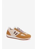 Dámské Tenisky s Ozdobným Šněrováním Žluté model 22039808 - Boto