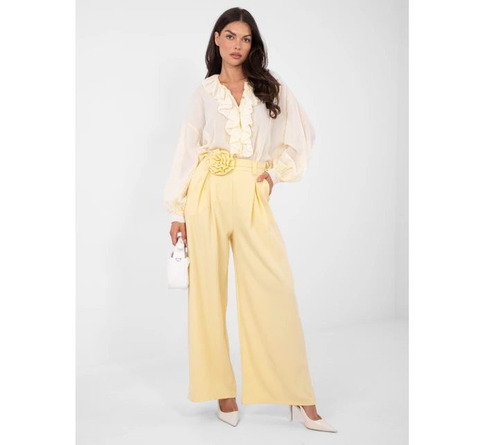 IT kalhoty SP FL8569 1.06 světle žlutá