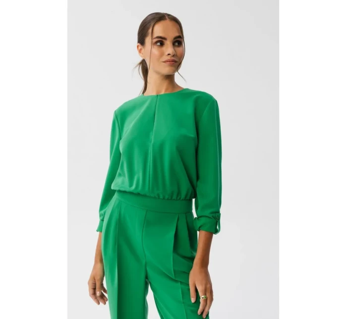 Kombinéza s výstřihem zelená model 18882643 - STYLOVE