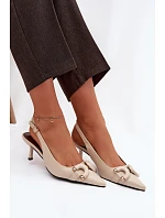 Sandály na podpatku model 225957 Step in style Sandály na podpatku model 225957 Step in style