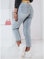 Dámské džínové kalhoty mom fit s páskem JEANMOMENT FashionStreet UY2358
