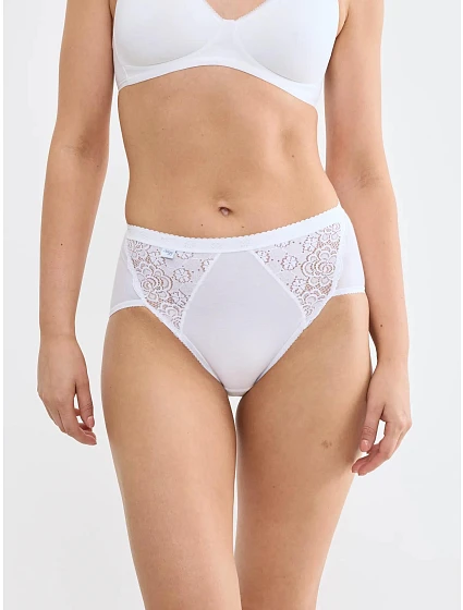 sloggi Chic Midi 4P - WHITE - SLOGGI WHITE - SLOGGI sloggi Chic Midi 4P - WHITE - SLOGGI WHITE - SLOGGI