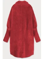 Dlouhý červený vlněný přehoz přes oblečení typu model 21472285 - MADE IN ITALY