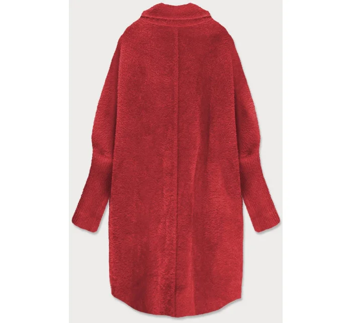 Dlouhý červený vlněný přehoz přes oblečení typu model 21472285 - MADE IN ITALY