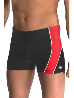 Pánské boxerkové plavky Michael1 šedo-červené