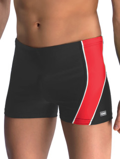 Pánské boxerkové plavky Michael1 šedo-červené