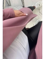 Tmavě růžová bunda oversize s kapucí Tmavě růžová bunda oversize s kapucí