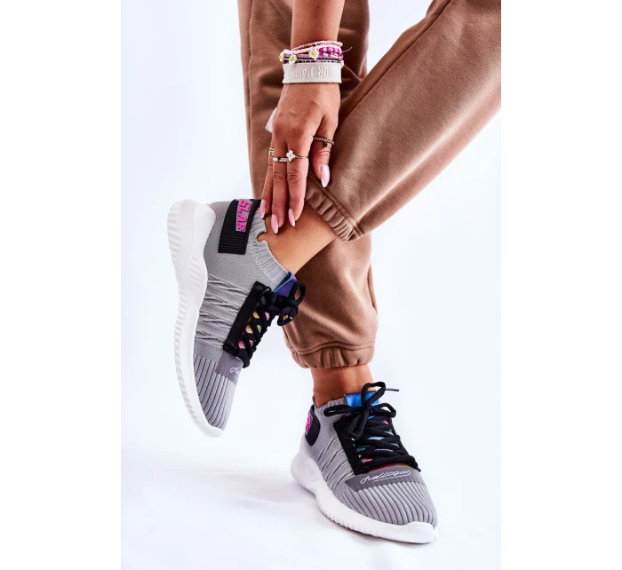 Dámská sportovní obuv nazouvací šedá Klayra Dámská sportovní obuv nazouvací šedá Klayra