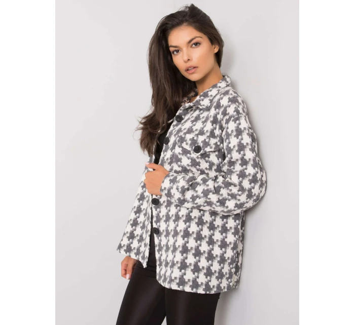 Košile EM KS 178.34 bílá a šedá