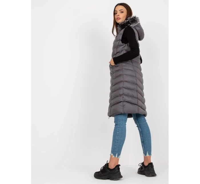 Dámská vesta RV KZ 008.00P tmavě šedá