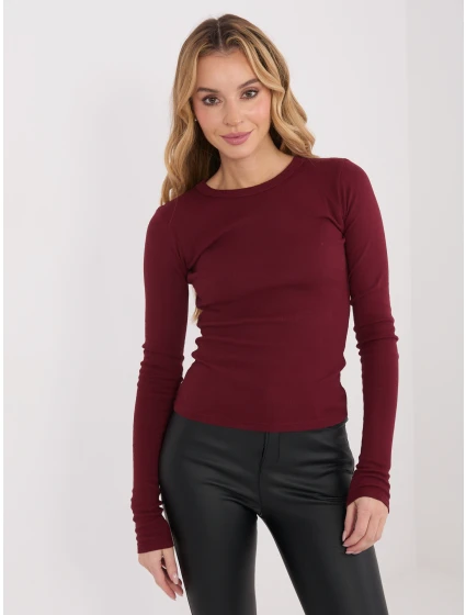Bluzka WT BZ model 21875460 bordowy - FPrice Bluzka WT BZ model 21875460 bordowy - FPrice