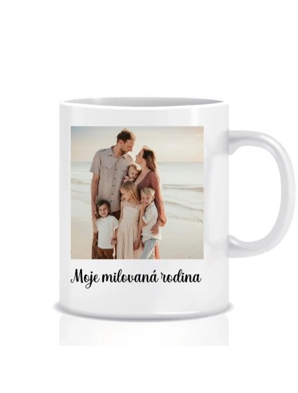 Personalizovaný klasický bílý hrníček 300 ml s fotografií 