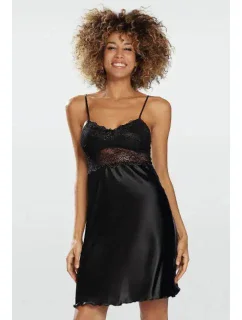 Dámská noční košilka model 21137795 Černá - DKaren