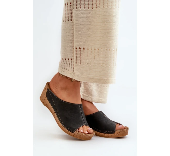 Pantofle model 198462 Step in style Pantofle model 198462 Step in style