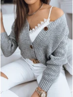 Dámský svetr MINSTRAL světle šedý FashionStreet MY1611