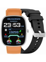 GRAVITY GT18-4 Pánské chytré hodinky Orange Silicone Strap + Black Strap GRAVITY GT18-4 Pánské chytré hodinky Orange Silicone Strap + Black Strap