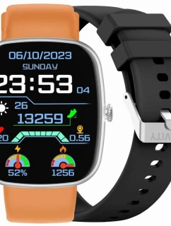 Pánské chytré hodinky Orange Strap + Black Strap model 21807101 - Gravity