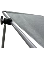 Skládací plážové lehátko se stříškou na kolečkách 116x62x62-90CM šedé Skládací plážové lehátko se stříškou na kolečkách 116x62x62-90CM šedé