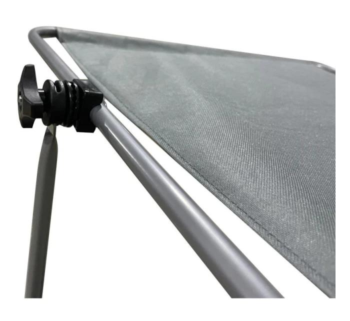 Skládací plážové lehátko se stříškou na kolečkách 116x62x62-90CM šedé Skládací plážové lehátko se stříškou na kolečkách 116x62x62-90CM šedé