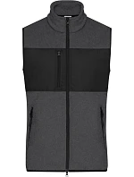 JN Pánská fleecová vesta 02. dark melange/black model 22414765 - Daiber JN Pánská fleecová vesta 02. dark melange/black model 22414765 - Daiber