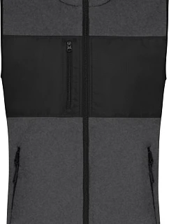 JN Pánská fleecová vesta 02. dark melange/black model 22414765 - Daiber