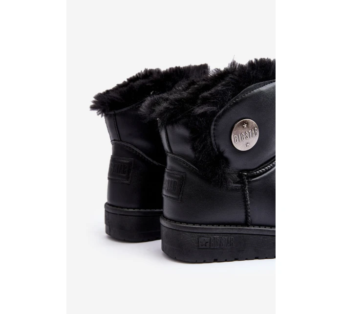 Dětské sněhule s z kožešiny černé Big Star model 21637354 - Big Star Shoes Dětské sněhule s z kožešiny černé Big Star model 21637354 - Big Star Shoes