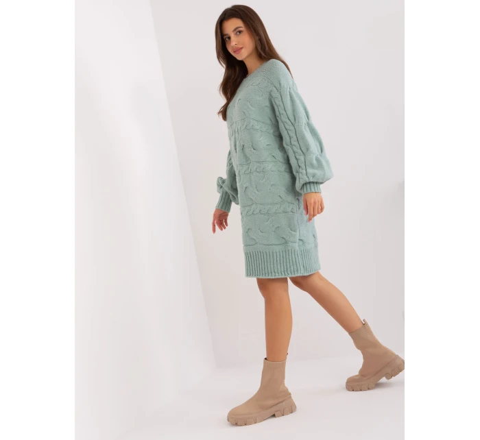 Sweter AT SW model 18917494 mietowy - FPrice Sweter AT SW model 18917494 mietowy - FPrice