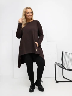 Tunika RV TU model 21807920 ciemny brązowy - FPrice