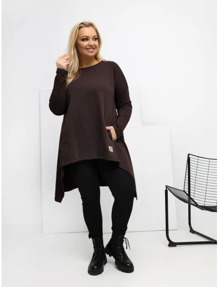 Tunika RV TU 5042.09X tmavě hnědá