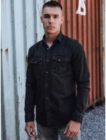 Pánská džínová košile černá Dstreet model 21978423 - FashionStreet Pánská džínová košile černá Dstreet model 21978423 - FashionStreet