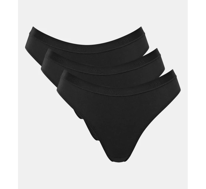 sloggi GO Casual High leg 3P - BLACK - SLOGGI BLACK - SLOGGI