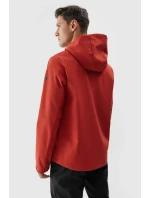 Pánská softshellová bunda s kapucí červená model 21678488 - 4F