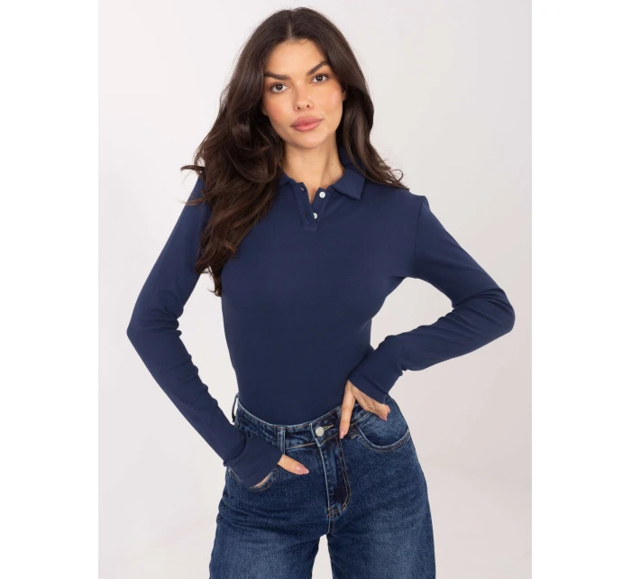 Bluzka WT BZ model 21875312 granatowy - FPrice Bluzka WT BZ model 21875312 granatowy - FPrice